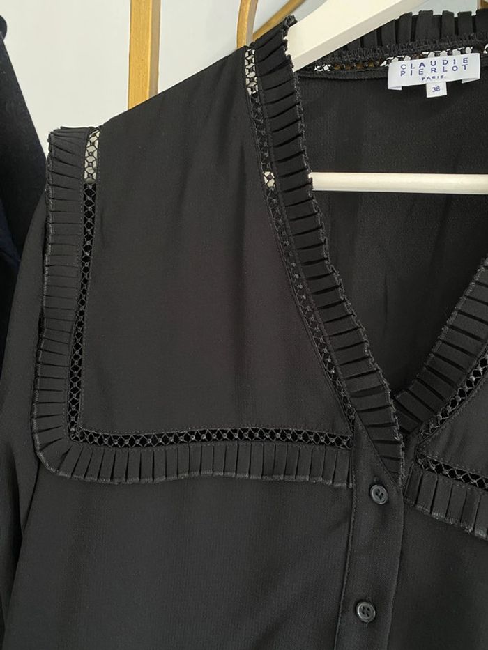 Chemisier claudie pierlot noir - photo numéro 3