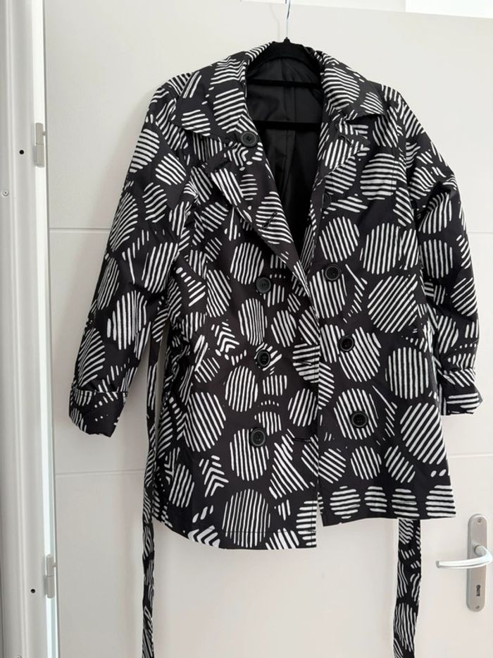 Parka anorak blouson manteau abrigo veste vest jas trench Giacca chaqueta jacket jas test noir blanc