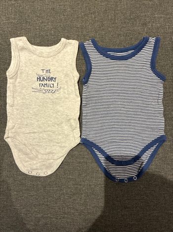 Lot de 2 body In Extenso 6 mois