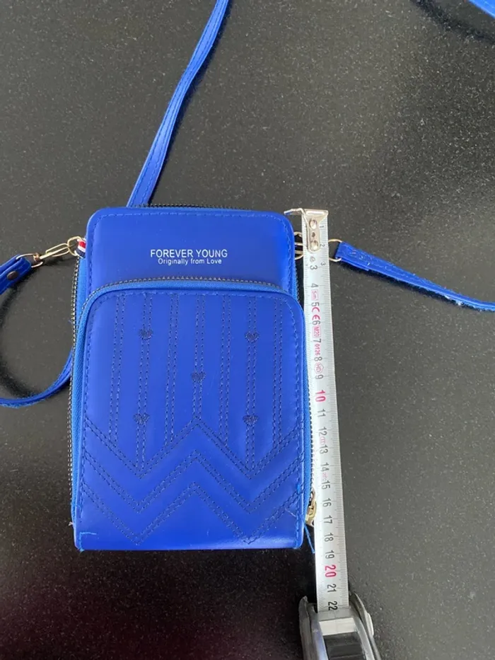 Pochette portable bleue - photo numéro 5