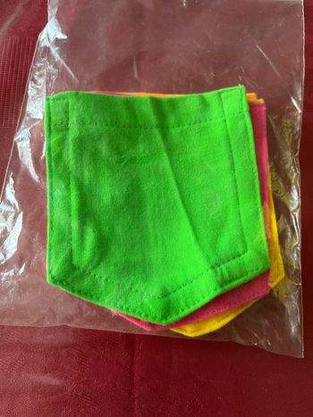 Lot de 4 sets de poches amovibles à velcros