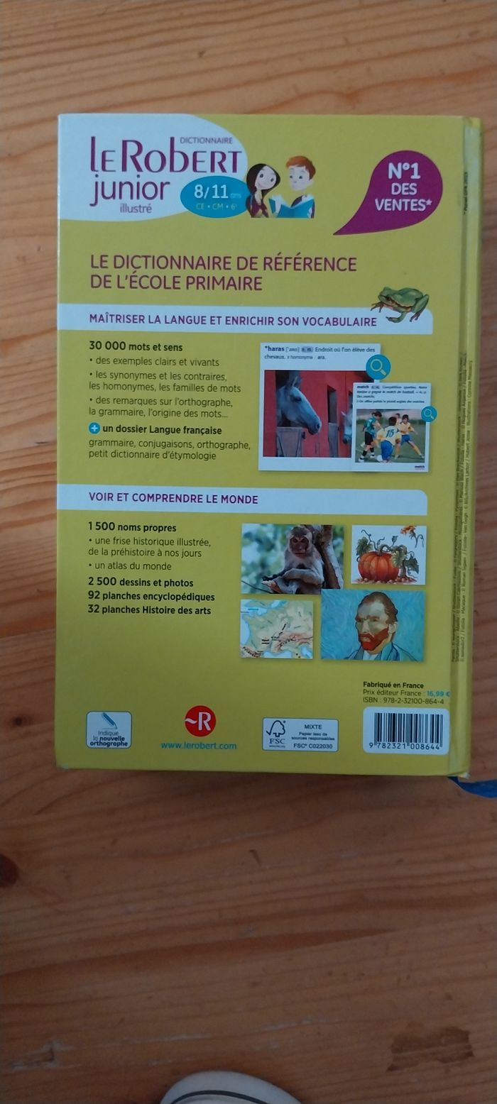 Dictionnaire Le Robert junior illustré - photo numéro 7