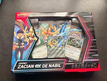 Coffret Pokémon Zacian EX de Nabil – Neuf & Scellé – Contenu complet EV02 / EV08 / EV09