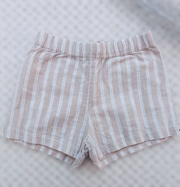 🔸Short Brillant Coton et Lin Fille - 12 Mois🔸 - photo numéro 2
