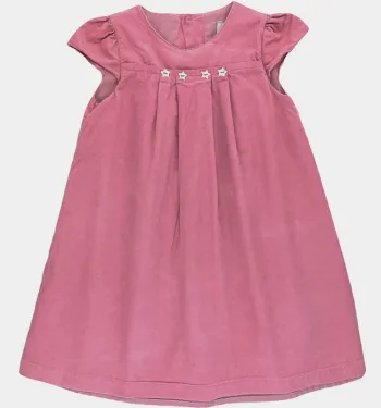 Robe à manches courtes 12 mois en velours côtelé Cyrillus
