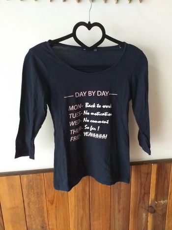 Tee-shirt manches longues avec inscription