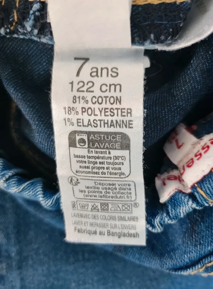 Jean bleu fille 7 ans - photo numéro 4