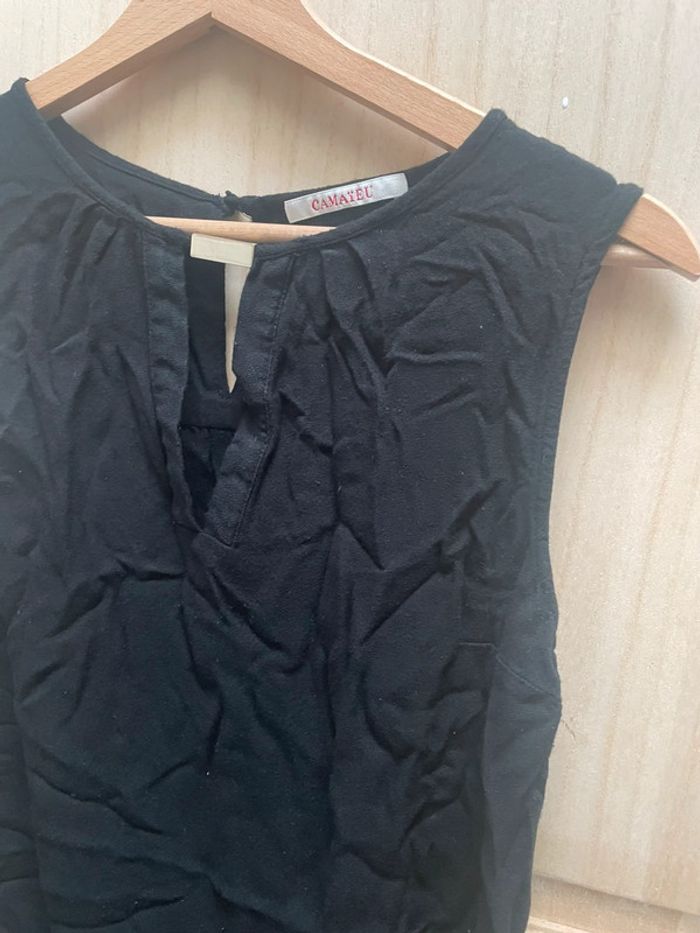 Blouse chic fluide noire Camaïeu Taille 36 - photo numéro 2