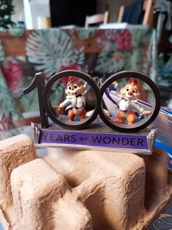 Ornement de Noël Disney 100 ans tic et tac, chip n dale