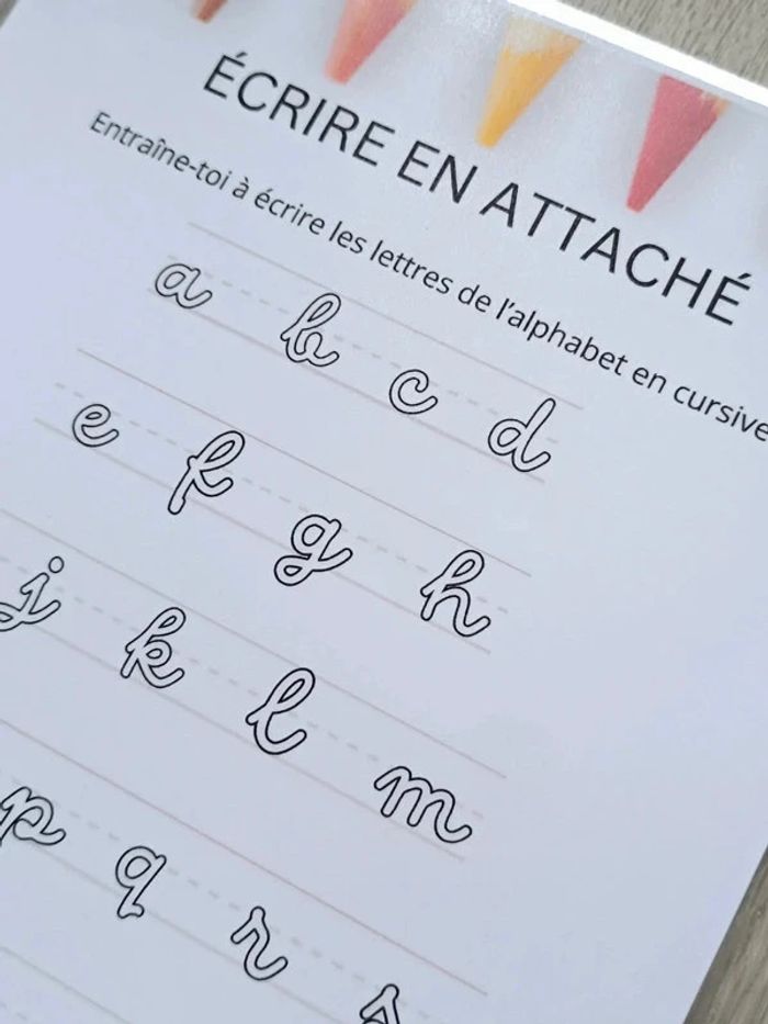 S'entraîner à écrire en attaché - photo numéro 3