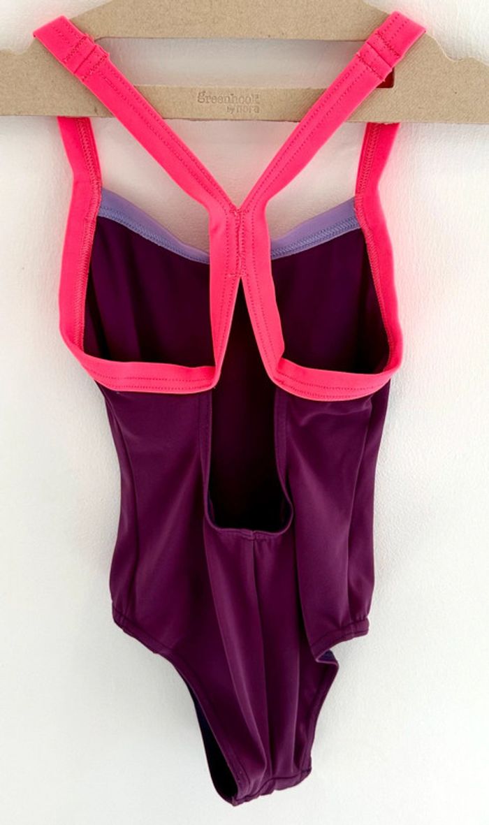 Maillot de bain une pièce violet et rose - photo numéro 5