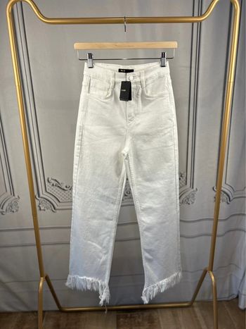 Jean blanc Taille haute Maje 34 neuf