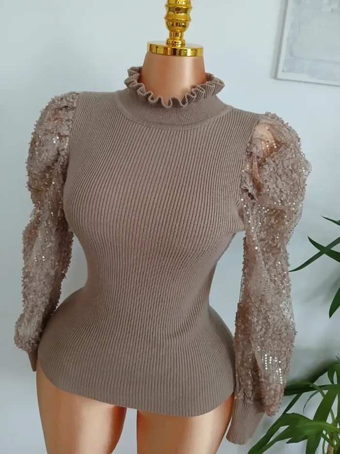 Magnifique pull de Soirée Taille M🌿💝 - photo numéro 6