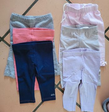 Lit de 6 leggings 6 mois