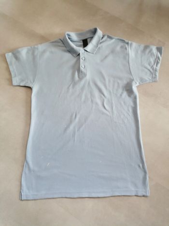 polo bleu ciel taille L