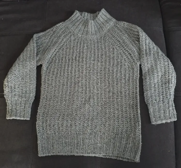 Pull gris 8 ans