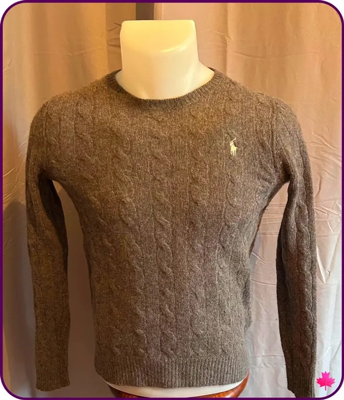 🌷pull XS Ralph Lauren gris🌷