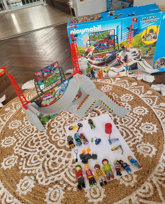 Skate parc playmobil