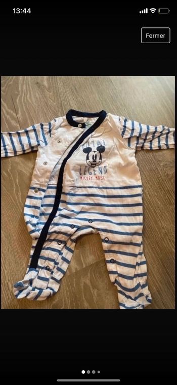 Pyjama Mickey 1 mois