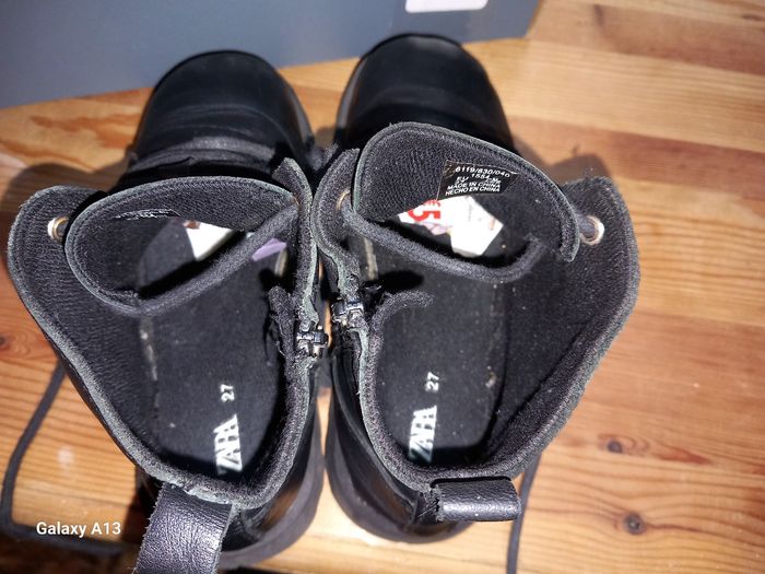 Bottines à lacets et zip Zara Kids - Taille 27 - photo numéro 8