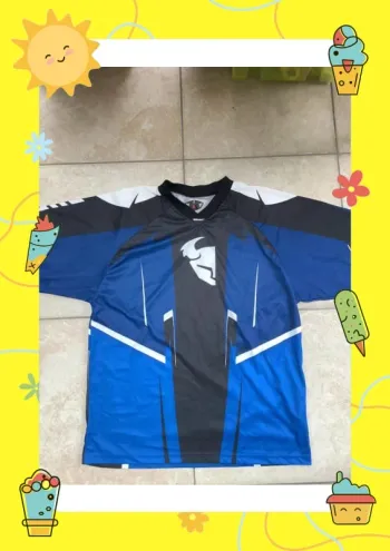 Thor Phase motocross Jersey series 2016 L bleu