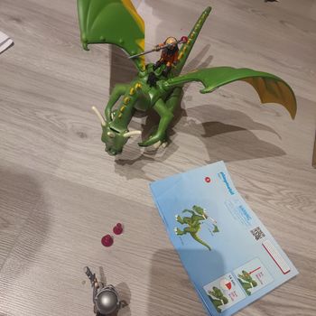 Playmobil 9001 dragon medievalia avec Alex complet