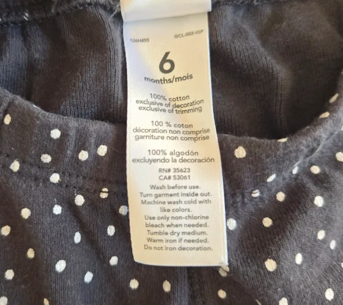 Legging Carter’s fille 6 mois - photo numéro 3