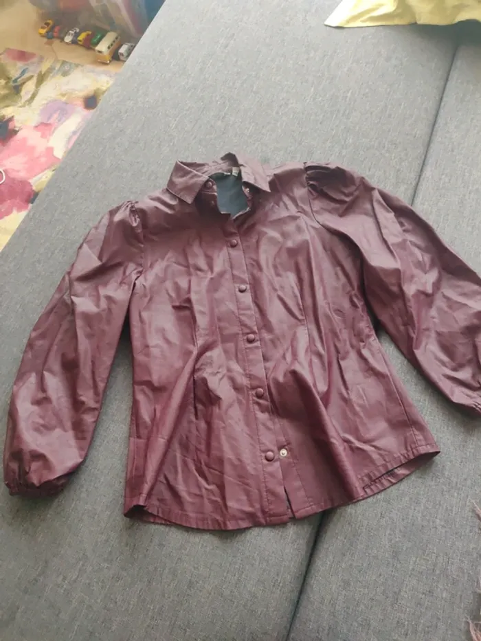 Chemise simili cuir