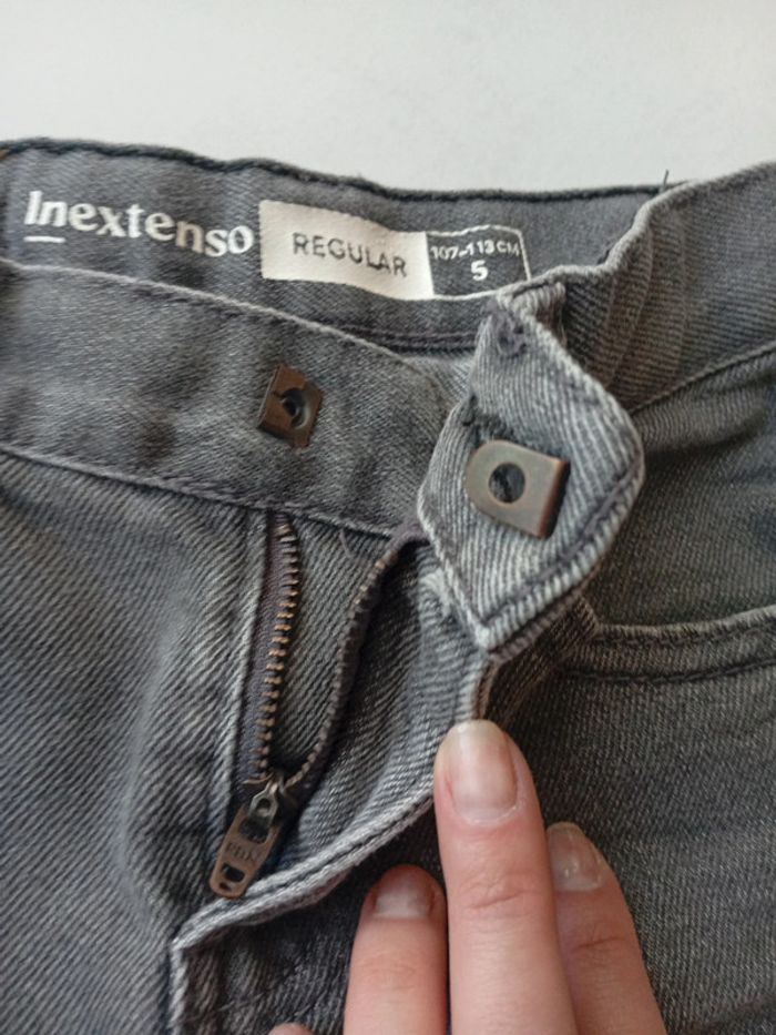In Extenso - short gris en jean, taille 5 ans _ printemps été - photo numéro 6