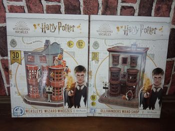 Lot de deux puzzles 3d Harry Potter