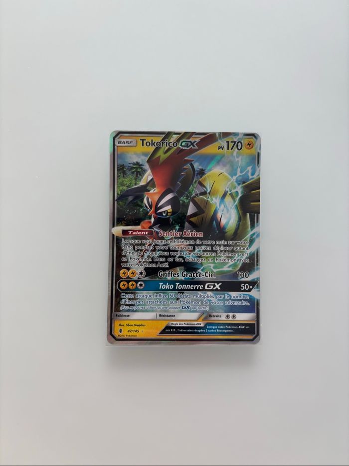Carte Pokémon tokorico gx gardien ascendant 47/145