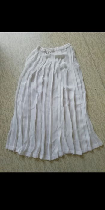 Jupe longue en voile Transparent