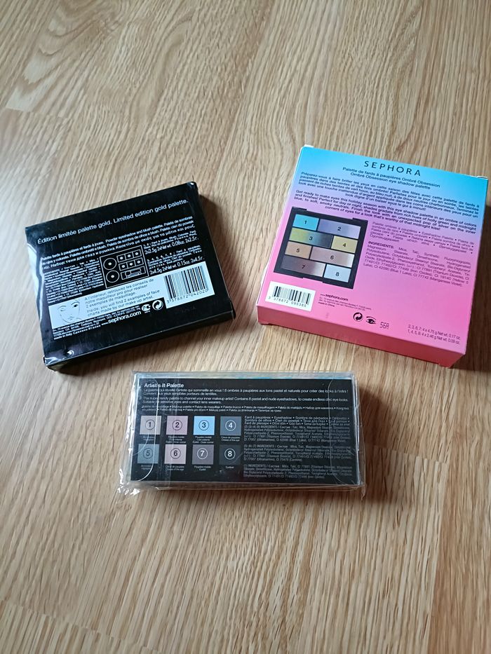 Lot de 3 palettes Sephora - photo numéro 2