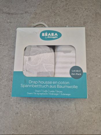 Draps housse landeau/ couffin 