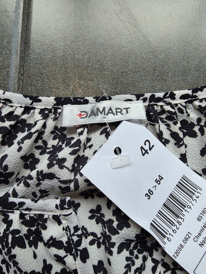 Joli chemisier fleuri 🩷 Manches Évasées 🩷Damart 🩷 - photo numéro 4