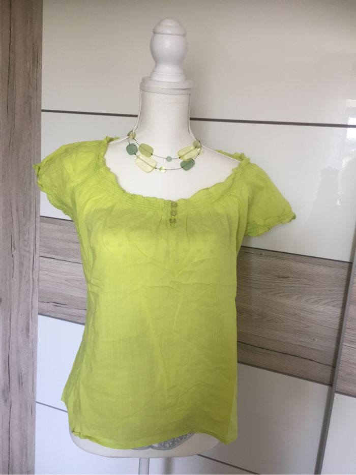 Chemisier neuf vert anis Terre de Marins 36