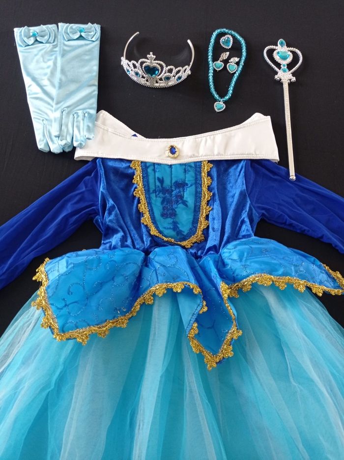 Déguisement robe de princesse et ces accessoires 5-6ans