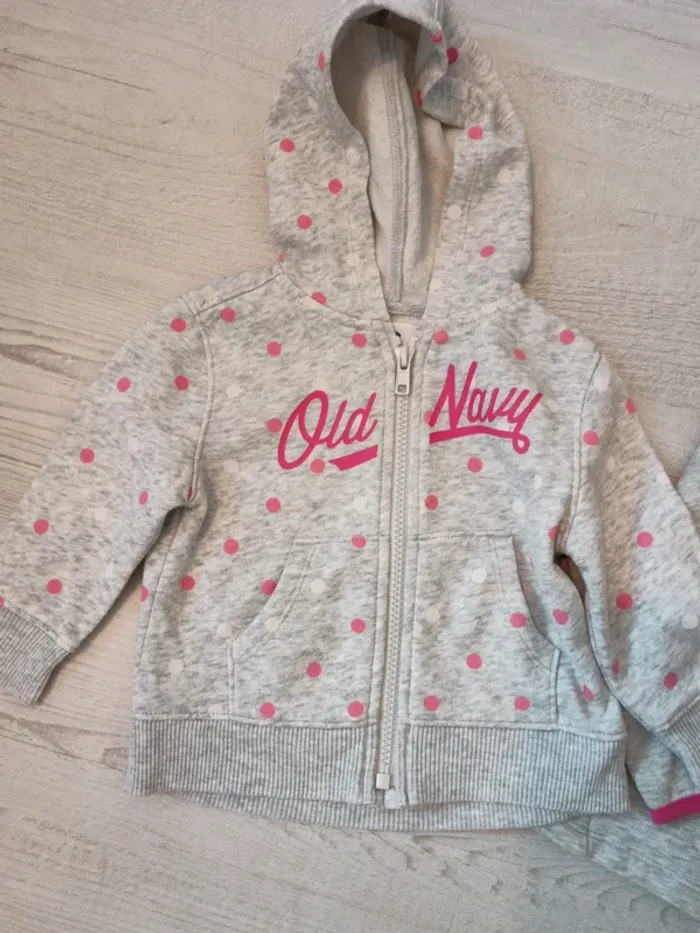 Lot de 2 veste zippée 12 mois - photo numéro 2