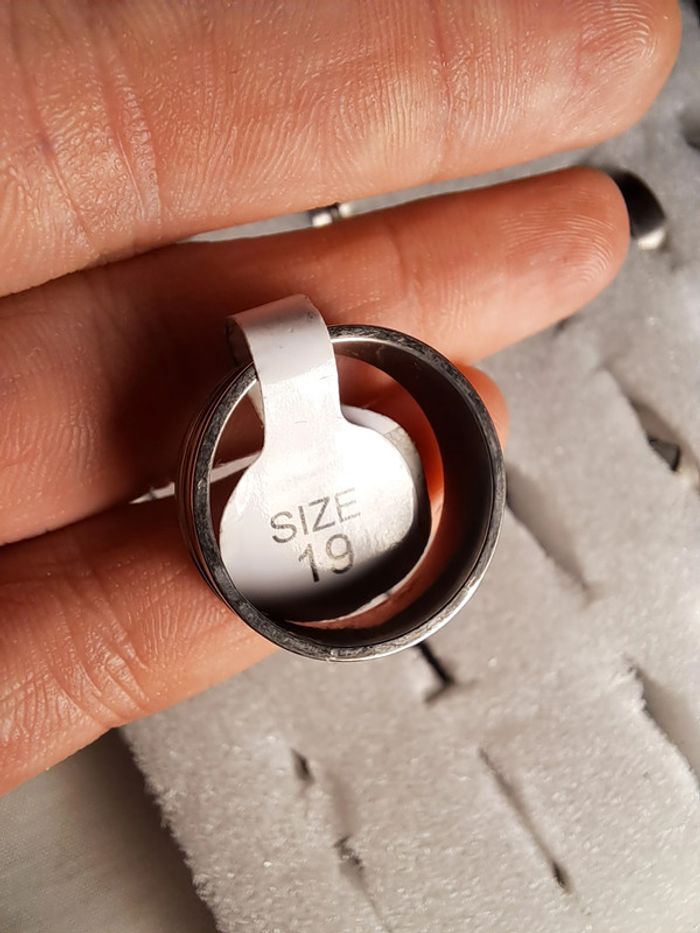 Bague acier inoxydable argentée - photo numéro 3