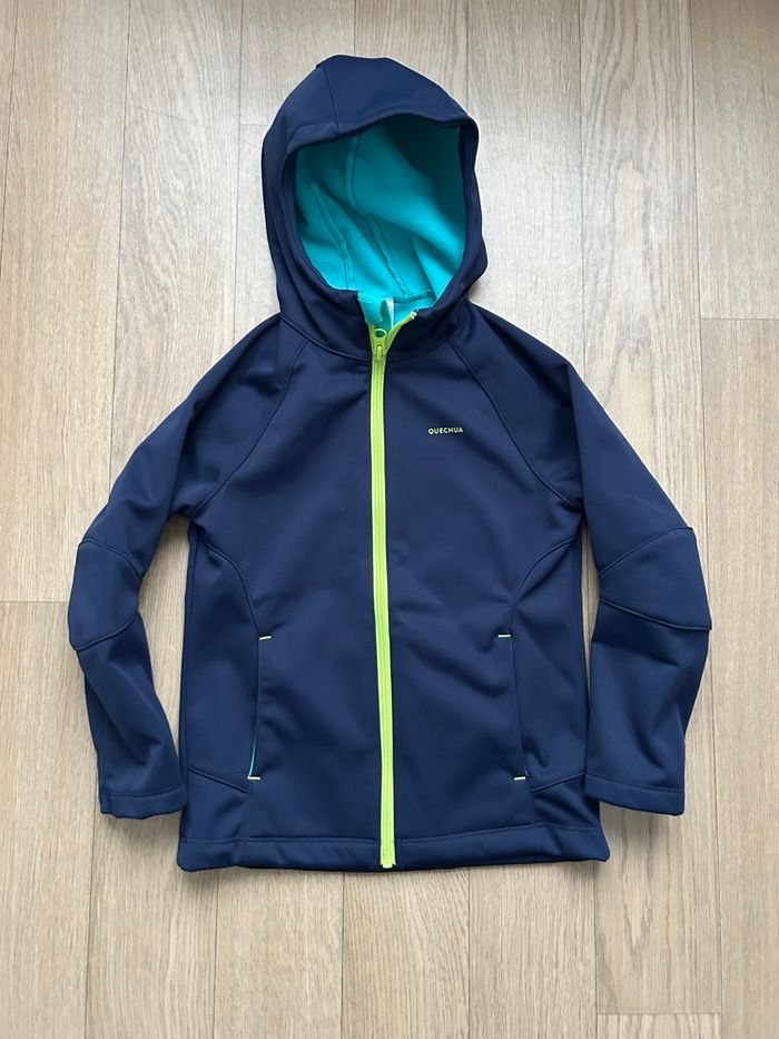Veste Softshell Quechua bleu marine 4-5ans
