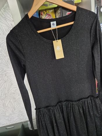 Robe longue noires paillettes Petit Bateau L neuve