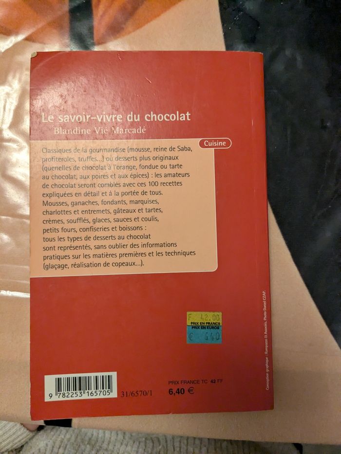 Livre " le savoir vivre du chocolat" - photo numéro 2