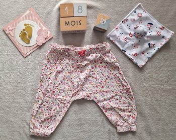Pantalon léger fleuri - 18M - TAO (BE)