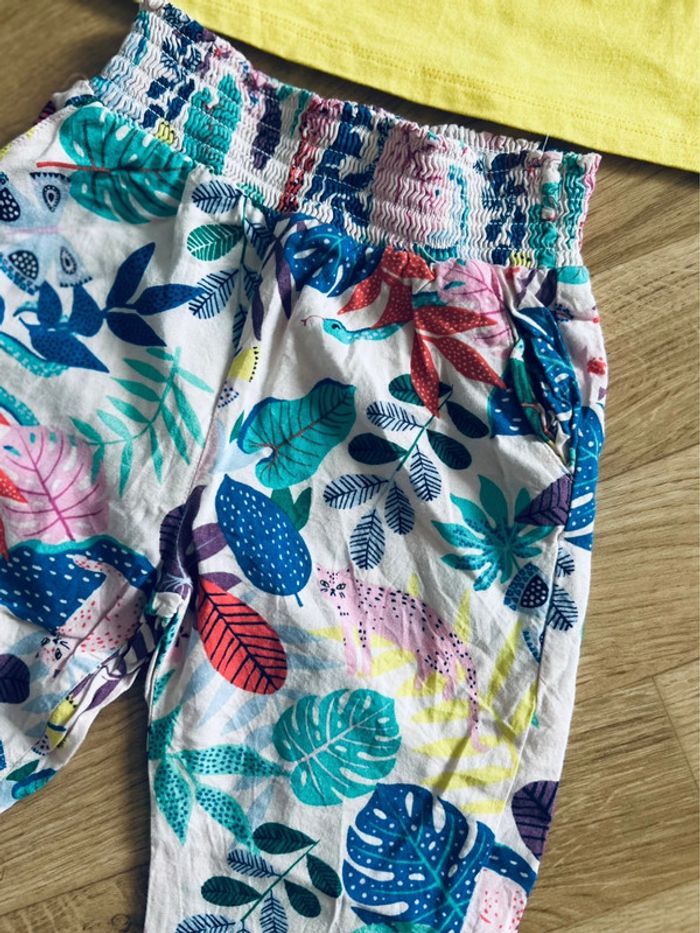 Jolie ensemble été fille t-shirt & pantalon léger taille 3ans - photo numéro 2
