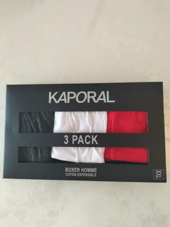 Lot 3 boxers homme Kaporal