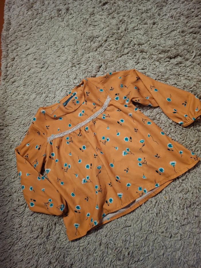 Blouse enfant 6 ans moutarde TQF collection