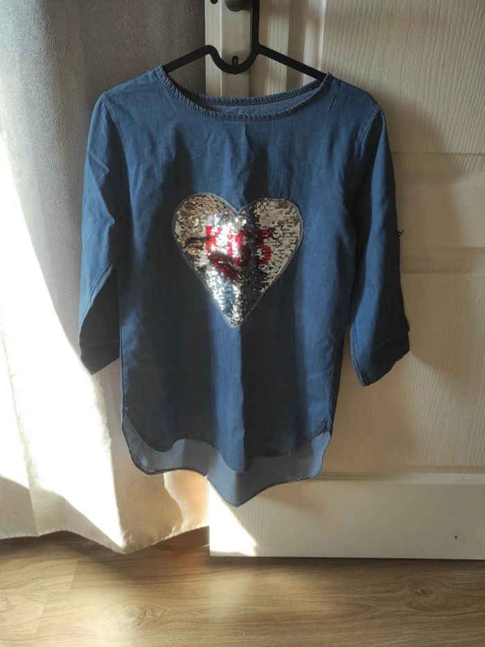 Tunique en jean leger