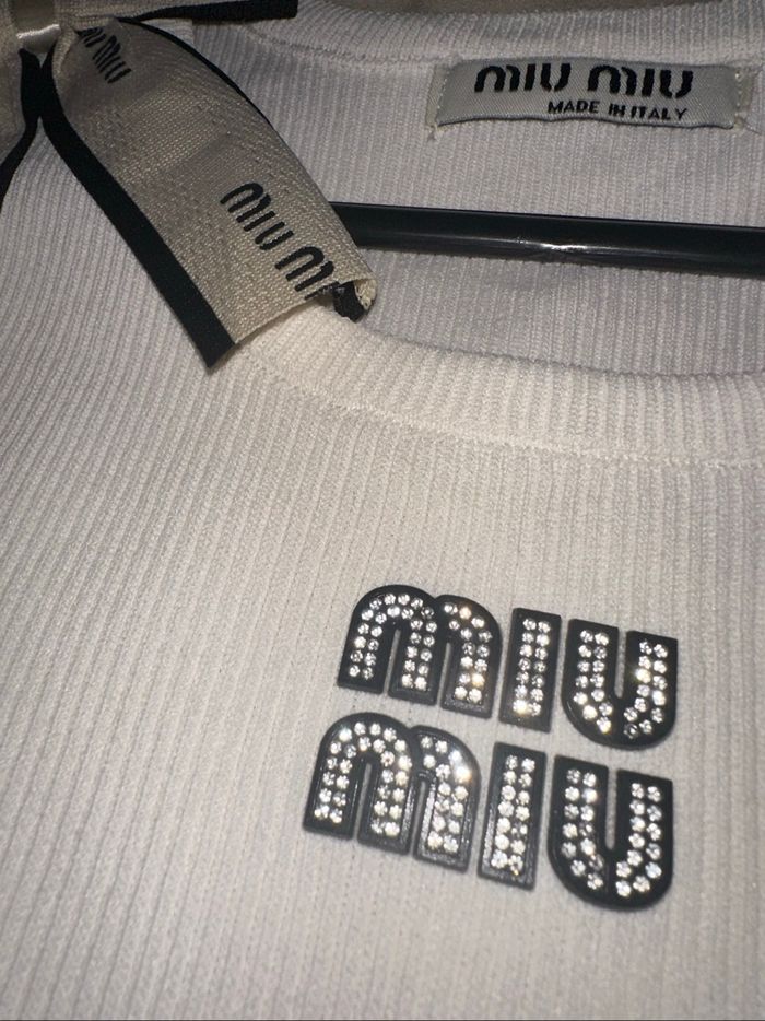 Débardeur miu miu nœud - photo numéro 2
