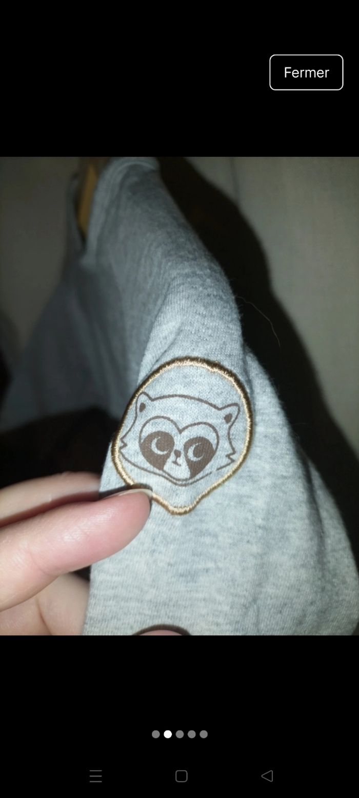 Sous pull gris 12 mois Vertbaudet - photo numéro 5