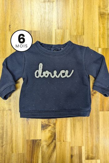 Pull noir - bébé fille 6 mois